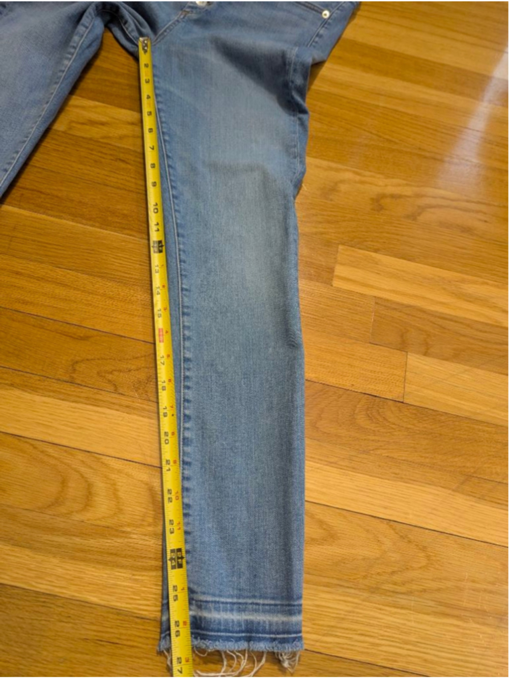 Veronica Beard Debbie Skinny Jeans Size 28 Ocean Blue - Picture 9 of 11